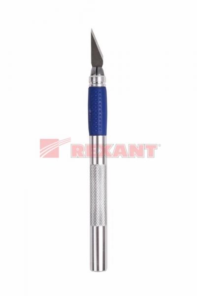 Нож с перовым лезвием (скальпель) Rexant 12-4909