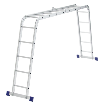 Лестница-трансформер Сибртех 2*4+2*5 алюминиевая 1,5/2,63/5,22м  97884