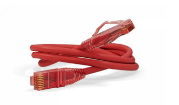 Патч-корд U/UTP, Cat.5е, LSZH, 5 м, красный Hyperline PC-LPM-UTP-RJ45-RJ45-C5e-5M-LSZH-RD
