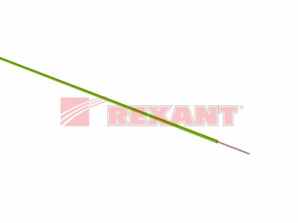 Провод ПГВА 1х1.00 мм² (бухта 100 м) зеленый REXANT 01-6523