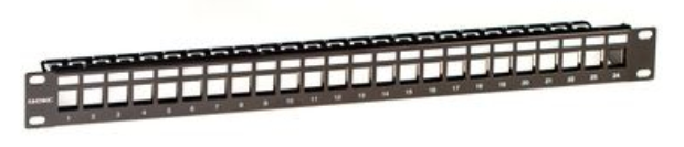 Патч-панель 19",1U,Keystone 24 порта,