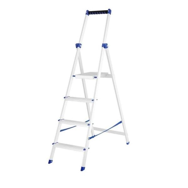 Стремянка 4 ступеней., алюминий. 80 см с органайзером "УНИВЕРСАЛ" // Сибртех