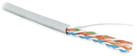 Кабель витая пара U/UTP кат.5e 4х2х24AWG solid PVC UUTP4-C5E-S24-IN-PVC-GY-305 сер. 305м (м) Hyperline 41903