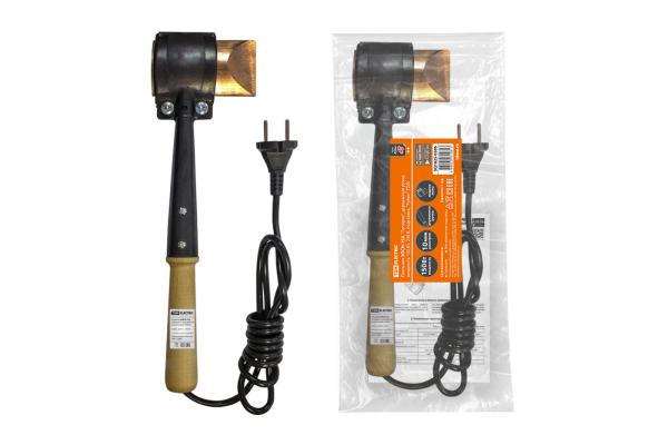 Электропаяльник ЭПСН-150, "Топорик", деревянная ручка, мощность 150 Вт, 230 В, подставка, "Рубин" TDM